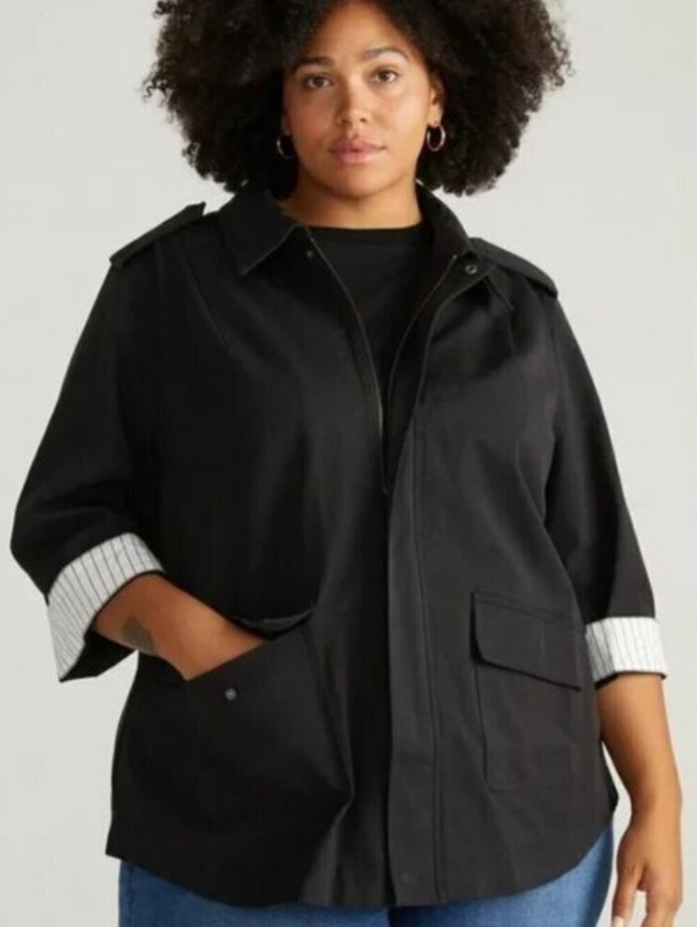 Universal Standard Jacket Women's Large Upstate Twill Manor Utility NWT